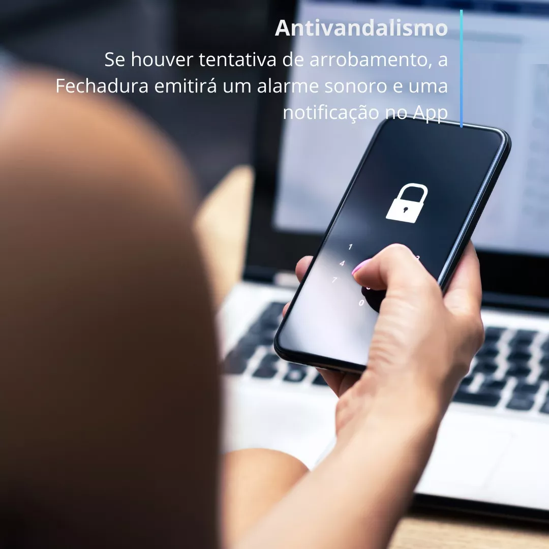 Fechadura Eletronica Digital SmartWi-Fi Antivandalismo