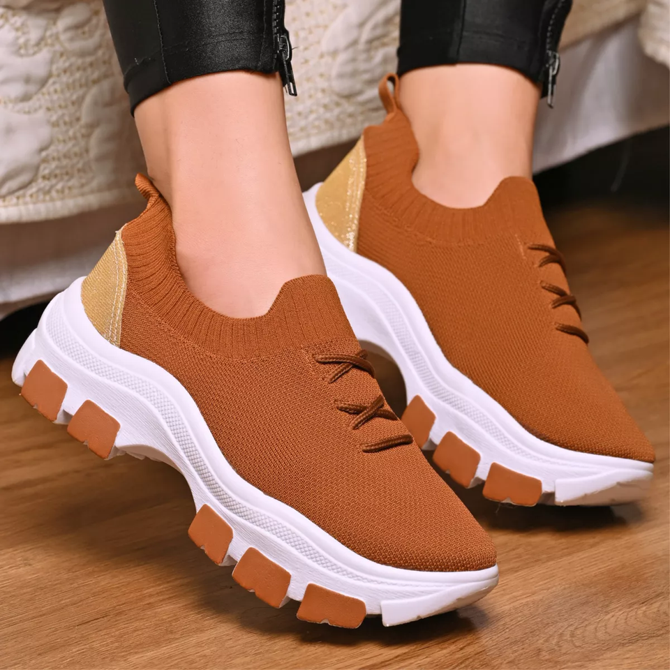 Tênis Meia Feminino Ultra Leve com Plataforma