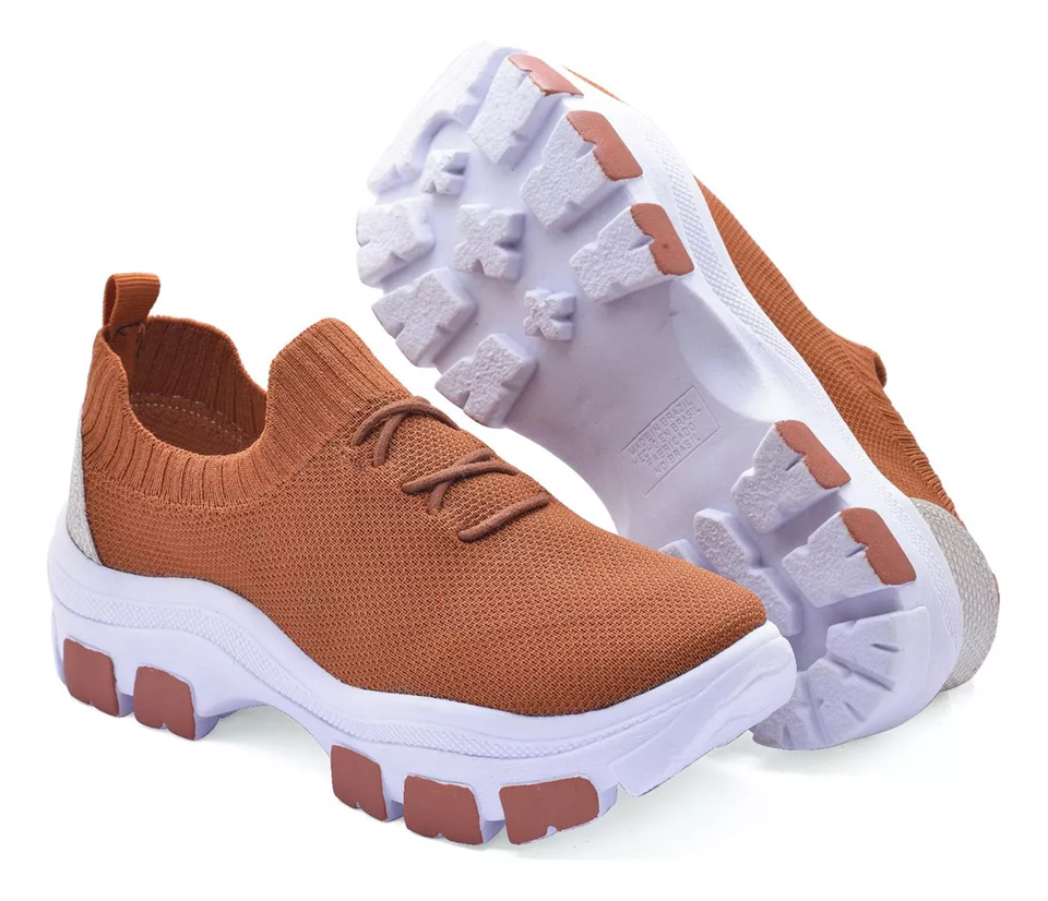 Tênis Meia Feminino Ultra Leve com Plataforma