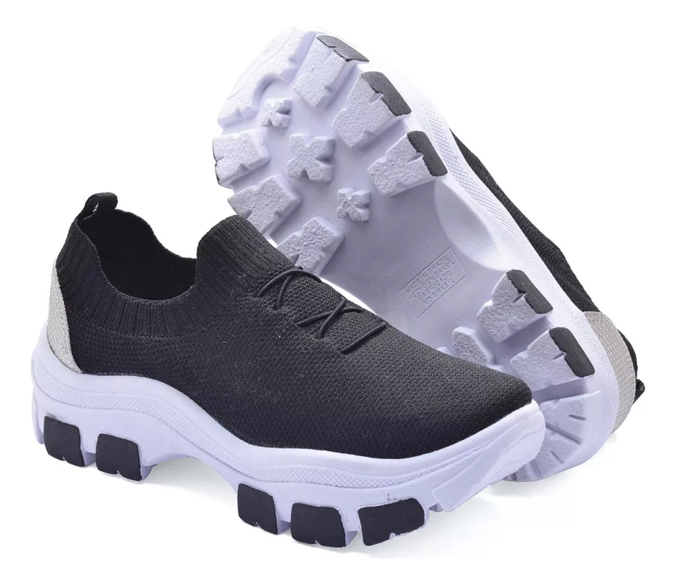 Tênis Meia Feminino Ultra Leve com Plataforma