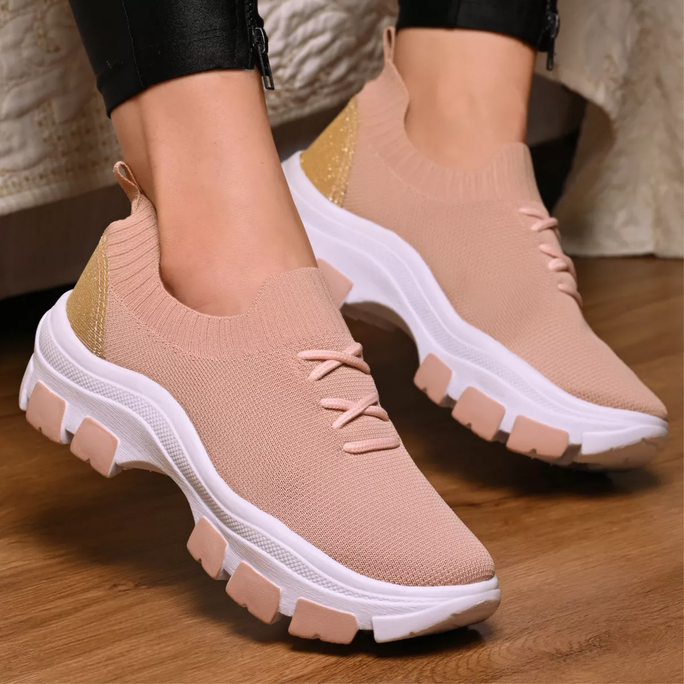 Tênis Meia Feminino Ultra Leve com Plataforma