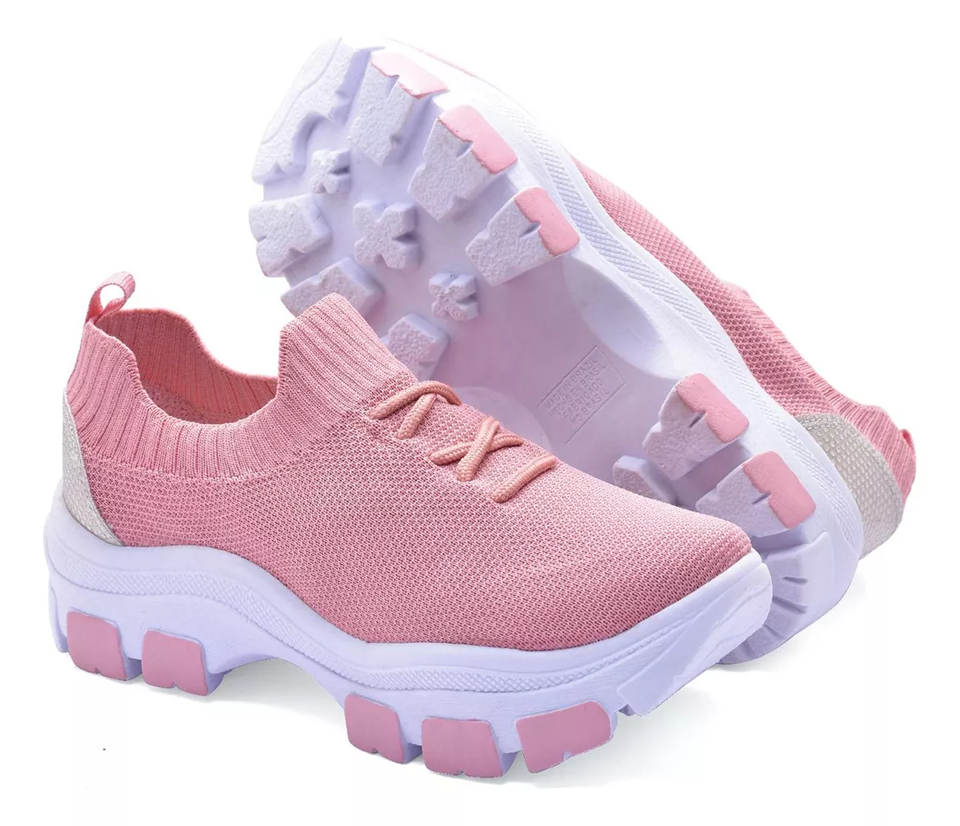 Tênis Meia Feminino Ultra Leve com Plataforma
