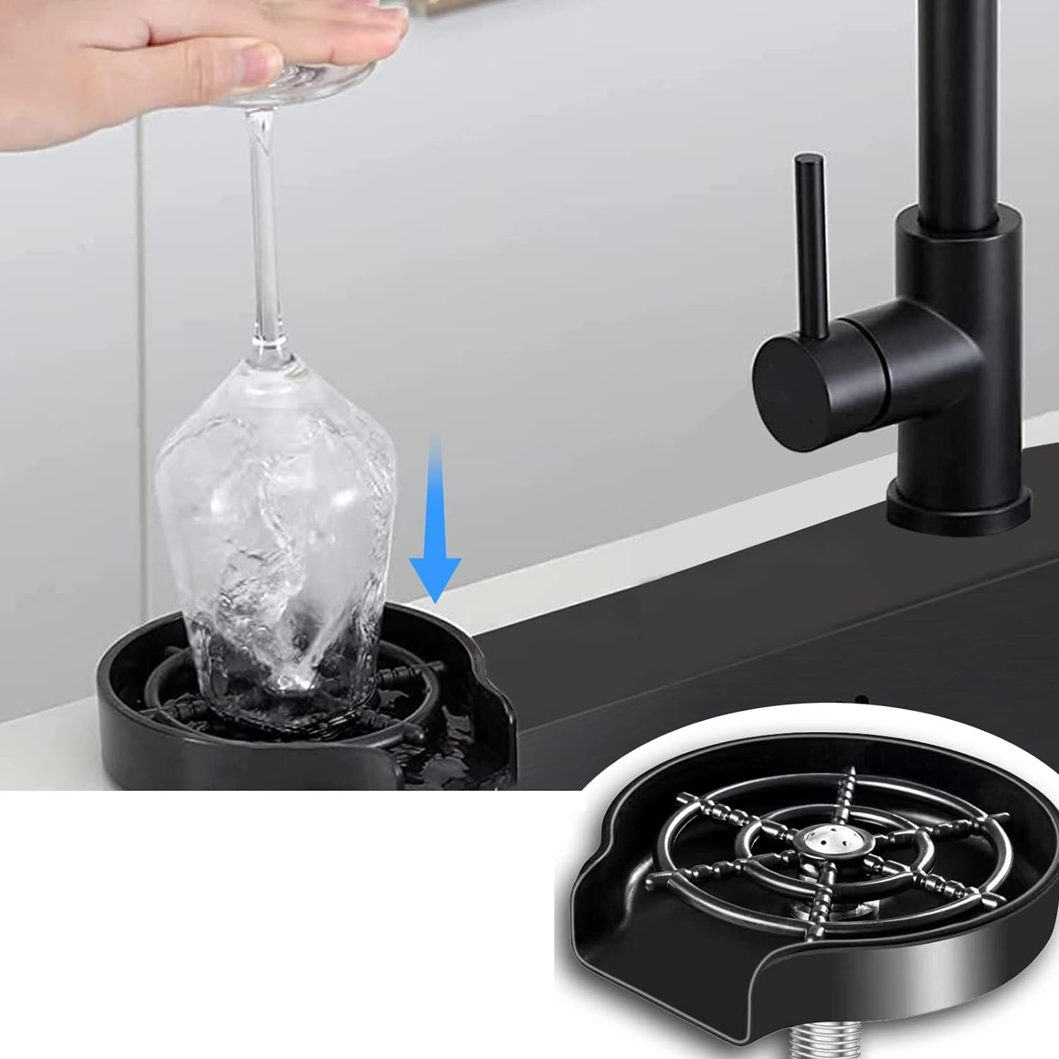 Cuba para Cozinha Gourmet Multifuncional em Aço Inox 304 Lavador de Copos