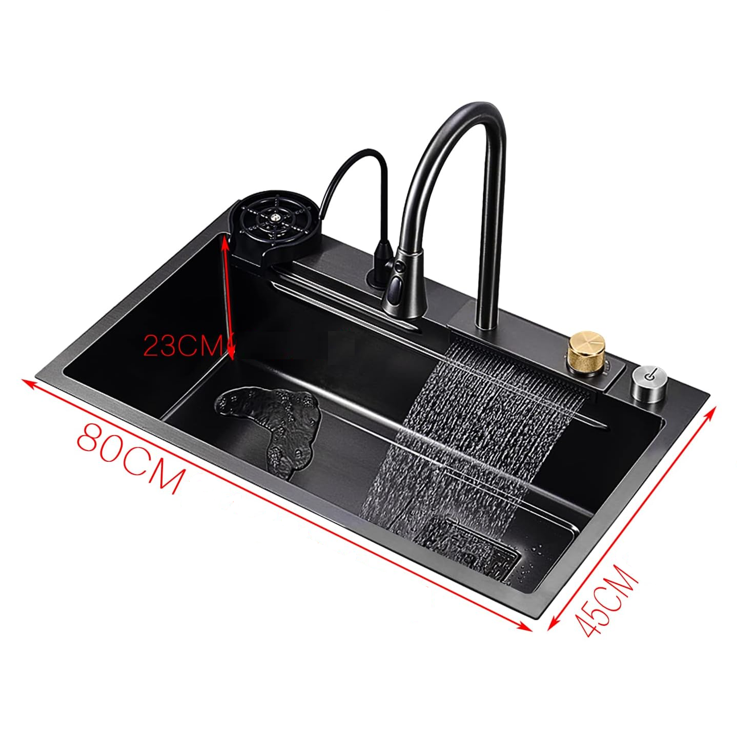 Cuba para Cozinha Gourmet Multifuncional em Aço Inox 304 Medidas