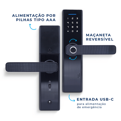 Fechadura Eletronica Digital Smart Wi-Fi Entrada USB
