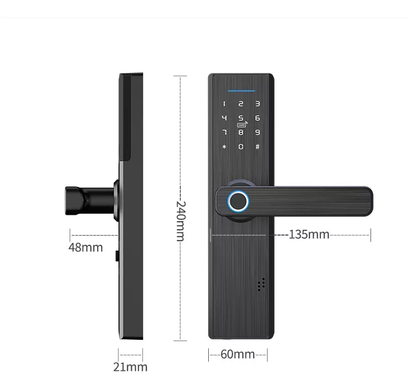 FechaduraEletronicaDigitalSmartWi-Fi Medidas e Dimensoes