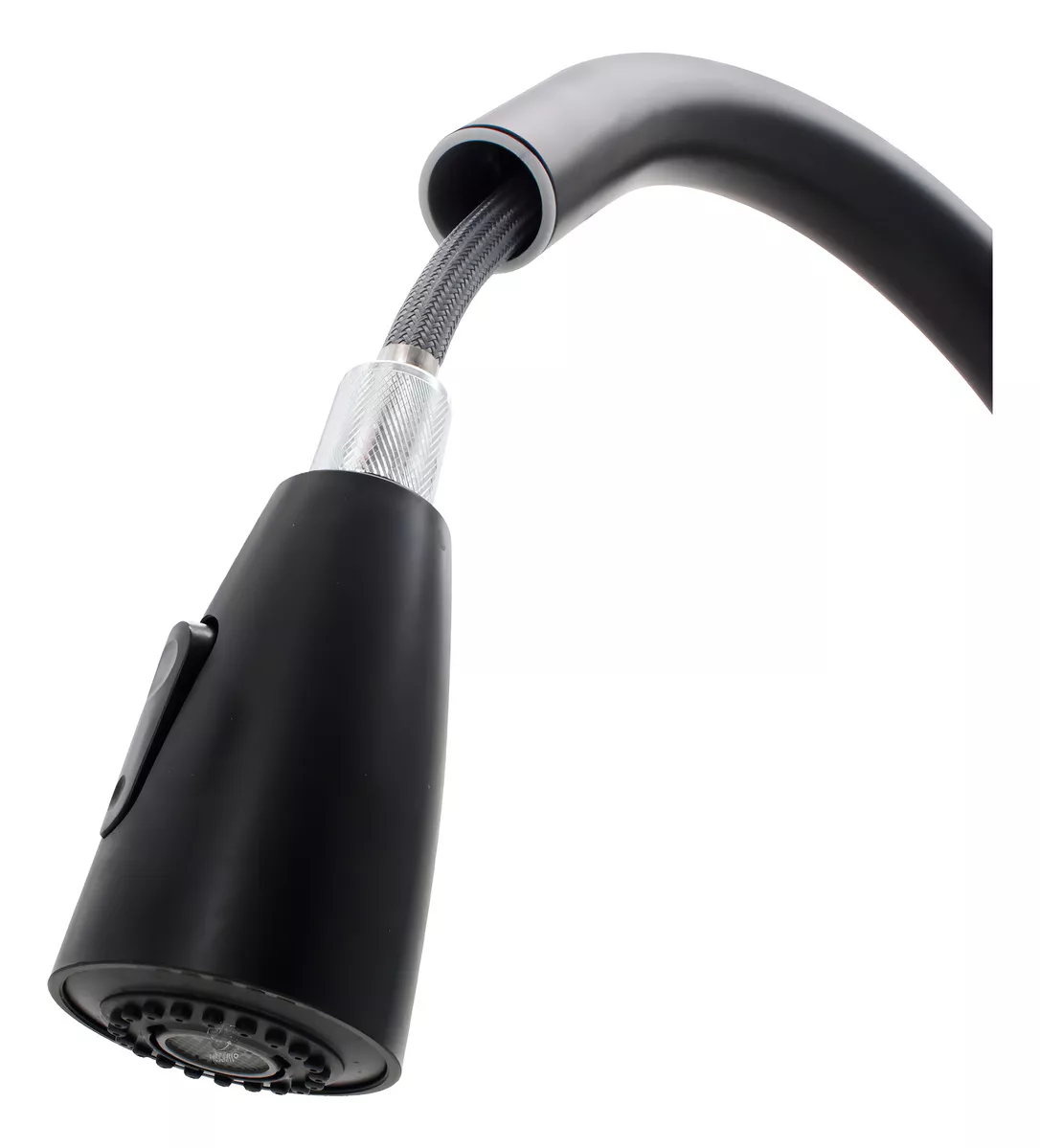Torneira Gourmet Inox Fosco com Mangueira Extensível Preto Fosco Material