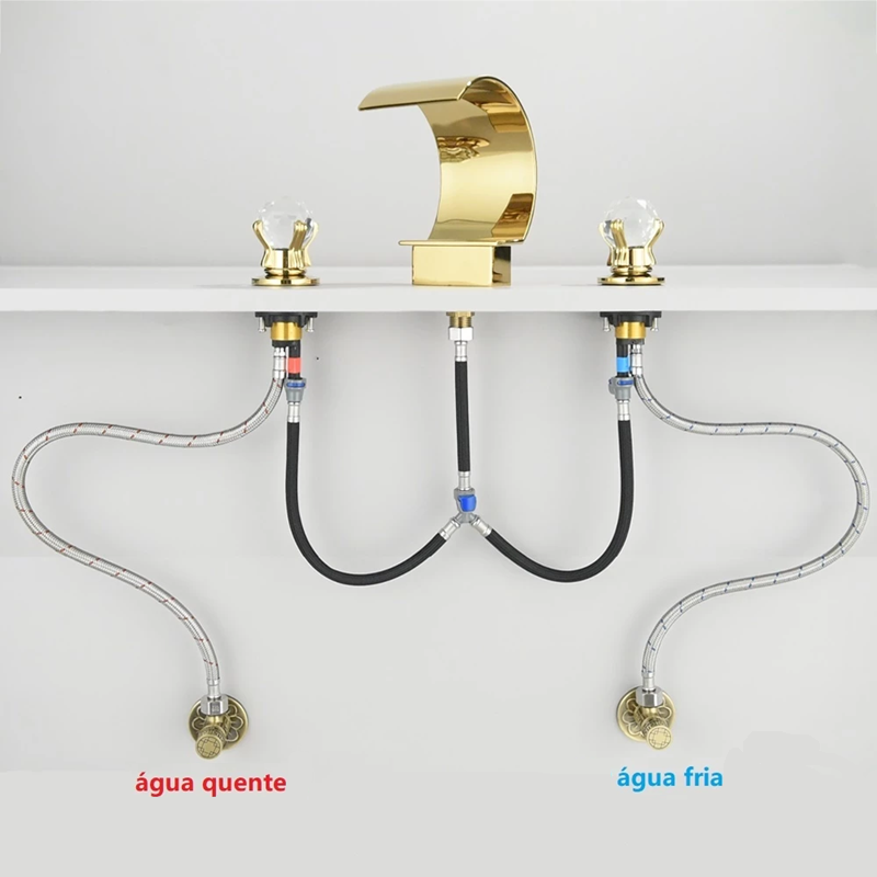 Torneira Gourmet Para Banheiro Monocomando Cascata Luxo Monocomando