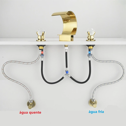 Torneira Gourmet Para Banheiro Monocomando Cascata Luxo Monocomando