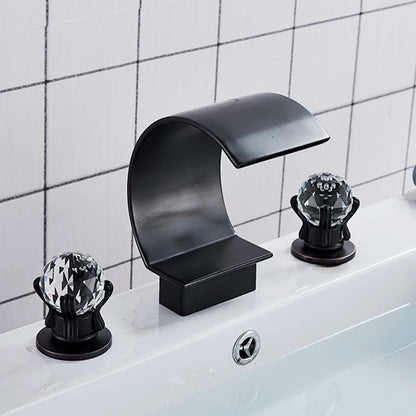 Torneira Gourmet Para Banheiro Monocomando Cascata Luxo Preto