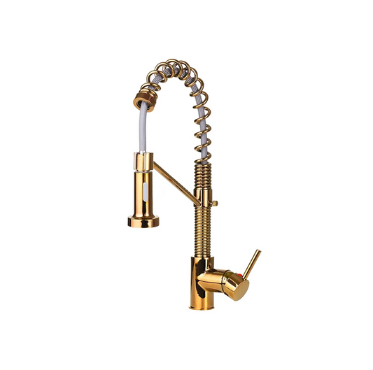 Torneira de Cuba para Cozinha Monocomando Luxo Dourado