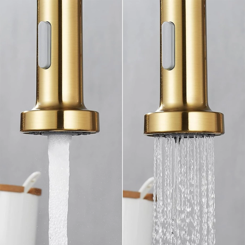Torneira de Cuba para Cozinha Monocomando Luxo Dourado Arejador