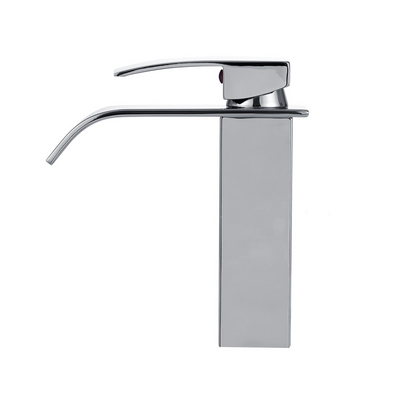 Torneira para Banheiro Cascata Misturador Monocomando Cromada Lateral