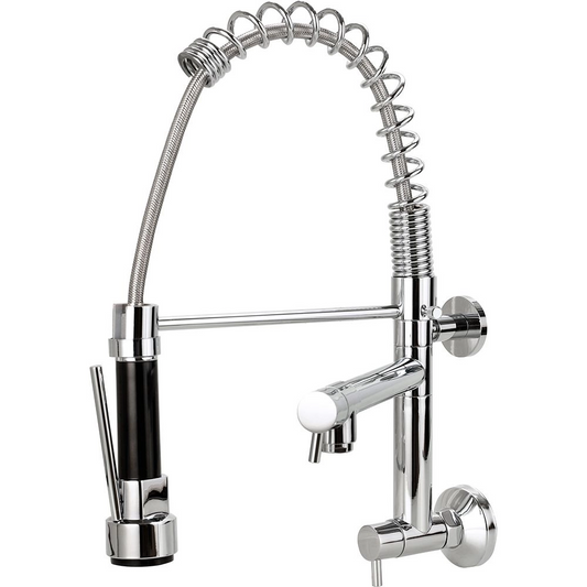 Torneira para Cozinha Gourmet de Parede Luxo Cromado